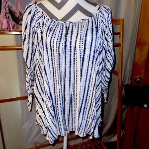 Karen Kane Riviera Tie Sleeve Top-BRAND NEW